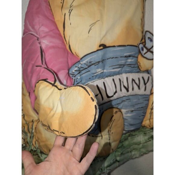 Vintage Classic Winnie the Pooh Nursery Wall Hanging Boy Girl Pooh in Honey Jug - Picture 9 of 12